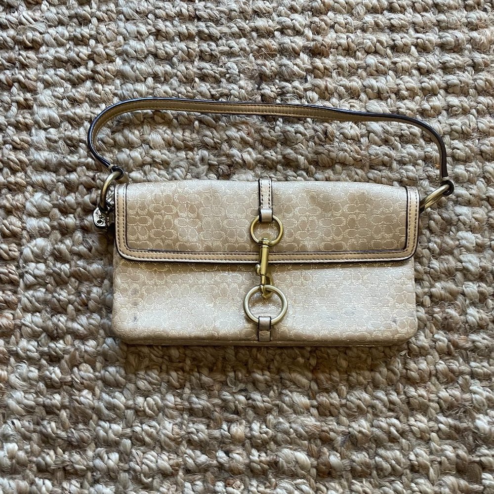 Coach Gold Clutch